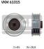 Ролик модуля натягувача ременя SKF VKM 61015 (фото 1)