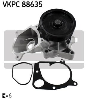 - Насос охолоджуючої рідини SKF VKPC 88635