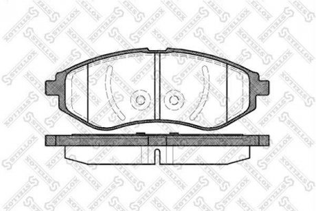 Колодки передні STELLOX 997000SX