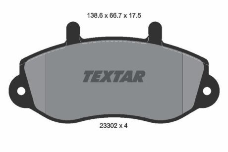 Гальмівні колодки до дисків TEXTAR 2330201