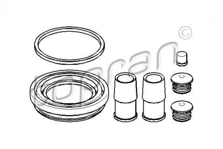 Ремкомплект, тормозной суппорт TOPRAN / HANS PRIES 108346