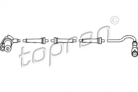 Датчик ABS TOPRAN / HANS PRIES 111076