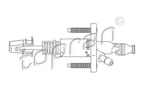 Циліндр зчеплення TOPRAN / HANS PRIES 207632