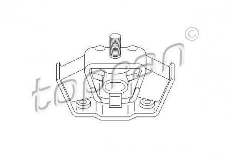 Подушка двигуна TOPRAN / HANS PRIES 400040 (фото 1)