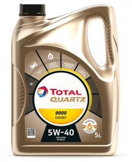 Олива моторна Quartz 9000 Energy 5W-40, 5л. TOTAL 216609