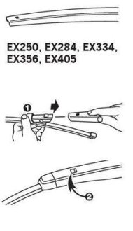ExactFit Rear Щітка склоочисника,задня OEM (330мм) Trico EX334