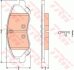 Комплект гальмівних колодок з 4 шт. дисків TRW GDB4141 (фото 1)