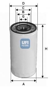 Фільтр оливний (СПЕЦВИКУП) UFI 2331300 (фото 1)