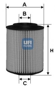 Фільтр оливний (СПЕЦВИКУП) UFI 2507200