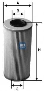 Фільтр оливний (СПЕЦВИКУП) UFI 2558700