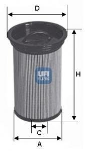 Фільтр паливний (СПЕЦВИКУП) UFI 2600500