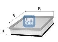 Фільтр повітряний + UFI 3046500