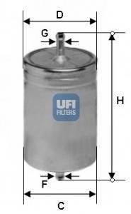 Топливный фильтр + UFI 3158300