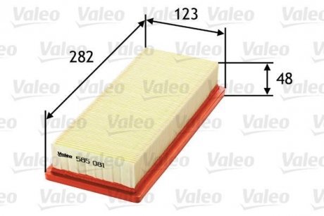 Повітряний фільтр Valeo 585081