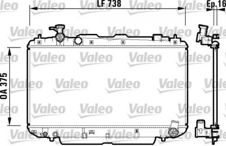 Радіатор Valeo 734182