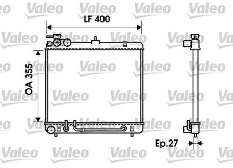 Радиатор Valeo 734254