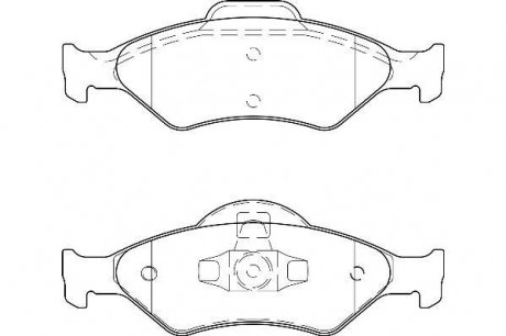 Тормозные колодки WAGNER WBP23200A