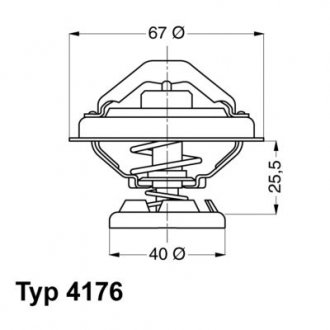 Термостат WAHLER 4176.85D