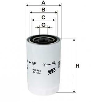 Фільтр оливний WIX FILTERS 92095E (фото 1)