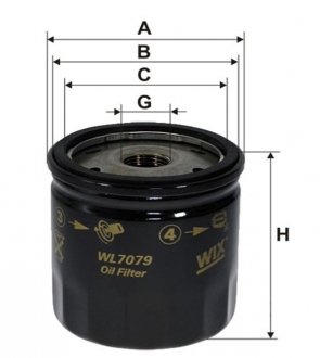 Фільтр оливний WIX FILTERS WL7079