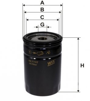 Фільтр оливний WIX FILTERS WL7132