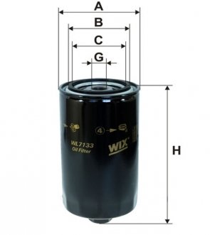 Фільтр оливний WIX FILTERS WL7133