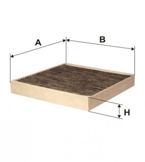 Фільтр салону вугільний WIX FILTERS WP9107