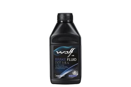 BRAKE FLUID DOT 3&4 500MLx12 Wolf 8307706